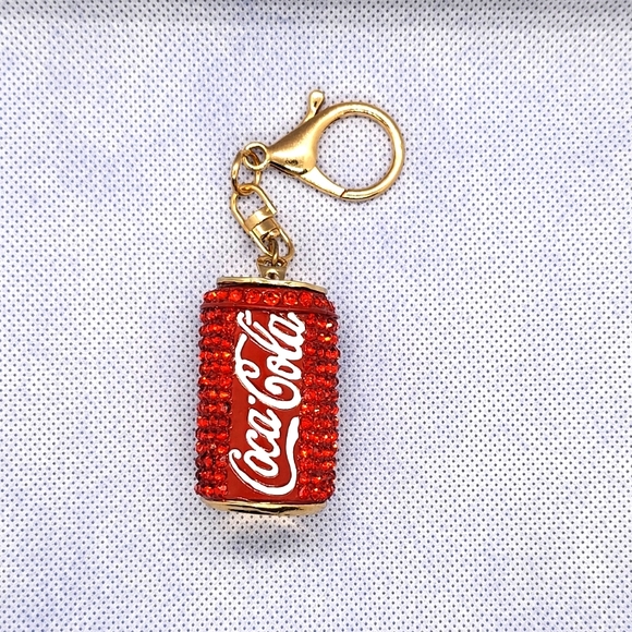 Coca-cola Rhinestone Keychain - Picture 2 of 2